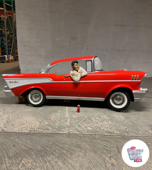 Figura Decoración Elvis Chevy 57