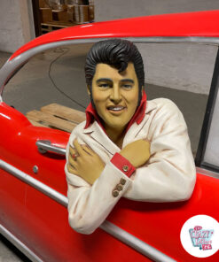 Figura Decoración Elvis Chevy 57