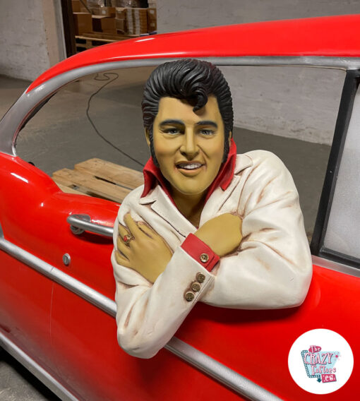 Figura Decoración Elvis Chevy 57