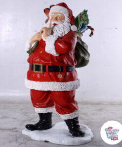 Figura Decoración Navidad Papa Noel Saco de Juguetes1