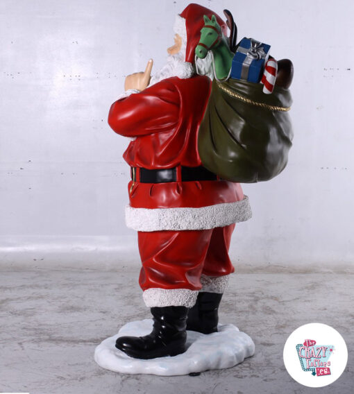 Figura Decoración Navidad Papa Noel Saco de Juguetes1