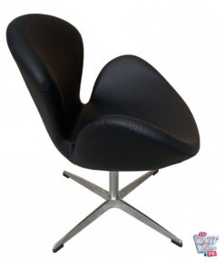 Swan Chair Ecopiel Negra