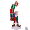 Figura Decoración Navidad Elfo Con Pila de Regalos