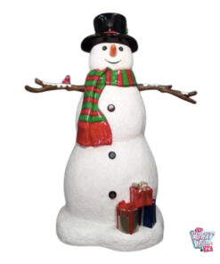 Figura Decoración Navidad Muñeco de Nieve Regalos