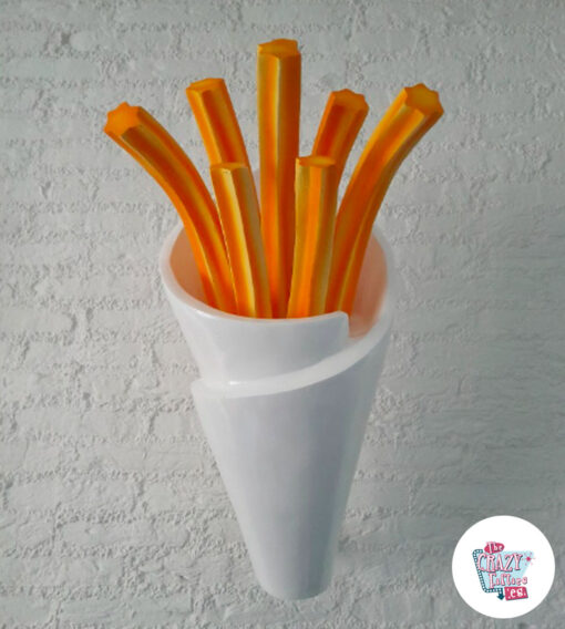 Figura Decoración Cono Churros Pared