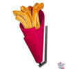 Figura Decoración Cono Churros Pared Rosa