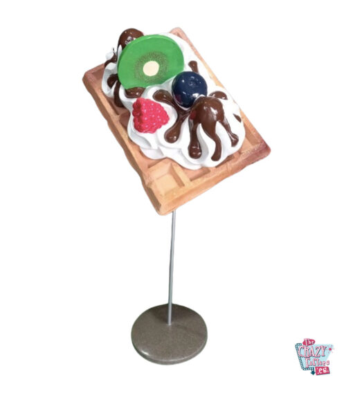 Figura Decoración Gofre Con Toppings