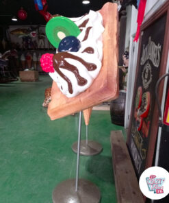 Figura Decoración Gofre Con Toppings