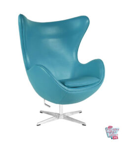 Egg Chair EcoPiel Turquesa1