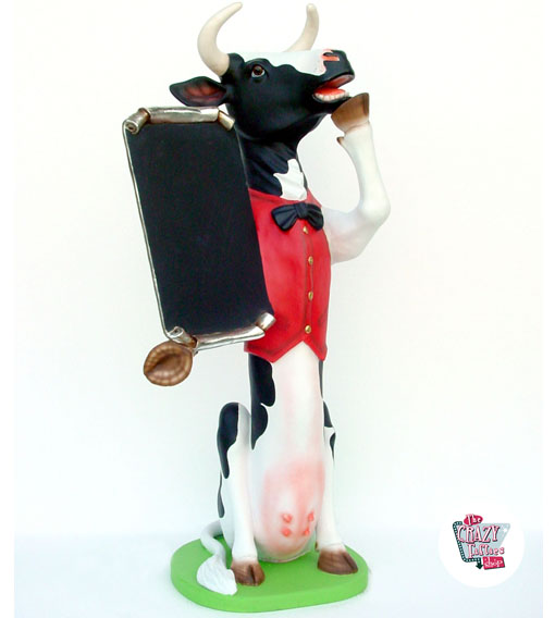 Figura Comida Vaca con Chaleco y Pizarra »