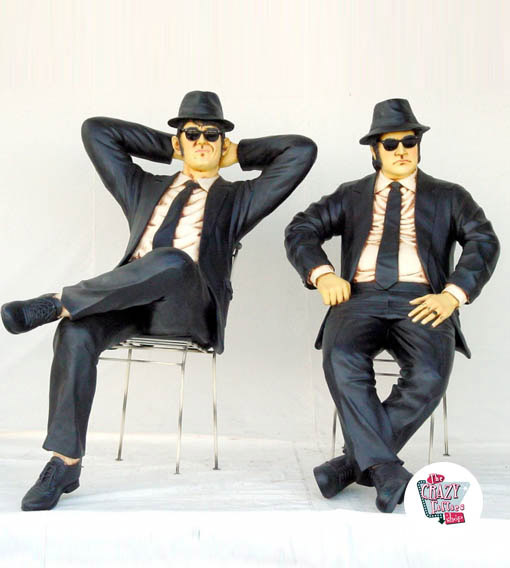 Figuren Dekoration Die Blues Brothers sitzen »Thecrazyfifties.es